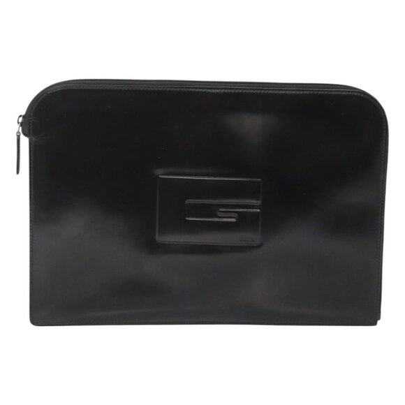 GUCCI Document case Patent leather Black Auth am8564 - Picture 2 of 16